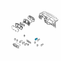 OEM Hyundai Tucson Switch Assembly-Hazard Diagram - 93790-2E100-CA