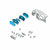 OEM Hyundai Cluster Assembly-Instrument(Mph) Diagram - 94011-2E205