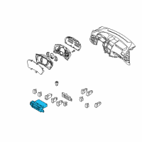 OEM 2009 Hyundai Tucson Heater Control Assembly Diagram - 97250-2E515