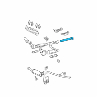 OEM 2007 Ford F-150 Intermed Pipe Diagram - 6L3Z-5A212-A