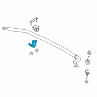 OEM 2015 Ford F-150 Stabilizer Bar Bracket Diagram - 7L1Z-5486-A