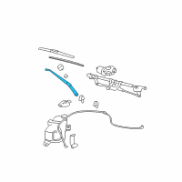 OEM 2006 Chevrolet HHR Wiper Arm Diagram - 15807607