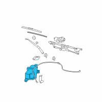 OEM 2006 Chevrolet HHR Washer Reservoir Diagram - 20965521