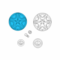 OEM Lexus LS430 Wheel, Disc Diagram - 42611-50430