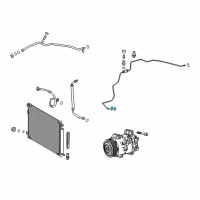 OEM 2020 Toyota C-HR Liquid Line O-Ring Diagram - 90099-14158