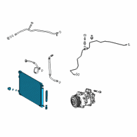 OEM 2019 Toyota Camry Condenser Diagram - 884A0-33020