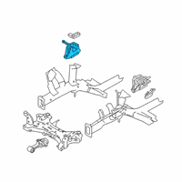 OEM Hyundai Venue Engine Mounting Bracket Assembly Diagram - 21810-K2300