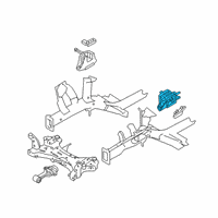 OEM Hyundai Venue Transmission Mounting Bracket Assembly Diagram - 21830-K2000