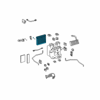 OEM Lexus LS460 Evaporator Sub-Assy, Cooler, NO.1 Diagram - 88501-50231