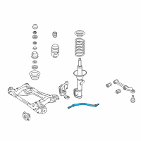 OEM 2004 Pontiac GTO Rod, Front Lower Control Arm Diagram - 92049403