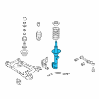 OEM 2004 Pontiac GTO Front Suspension Strut Assembly Diagram - 92201414