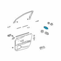 OEM Lexus UX250h Switch Seat Memory Diagram - 84927-76030