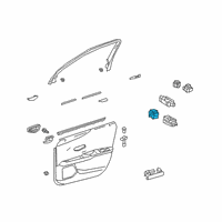 OEM 2021 Lexus UX200 Switch Outer Mirror Diagram - 84872-33140