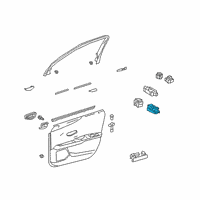 OEM 2020 Lexus UX200 Master Switch Assembly Diagram - 84040-06190