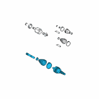OEM 2008 Toyota Highlander Outer Joint Diagram - 42370-49245