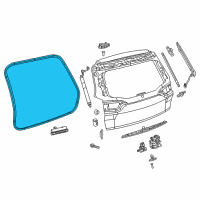 OEM 2018 Jeep Cherokee WEATHERSTRIP-LIFTGATE Diagram - 68225189AA