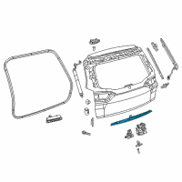 OEM Jeep Cherokee APPLIQUE-License Lamp Diagram - 5RN33RXFAA