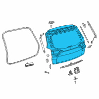 OEM Jeep Cherokee LIFTGATE Diagram - 68236459AB