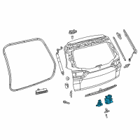 OEM 2014 Jeep Cherokee Latch-LIFTGATE Diagram - 4589656AF