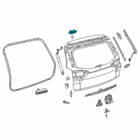 OEM 2015 Jeep Cherokee Liftgate Hinge Diagram - 68299175AA