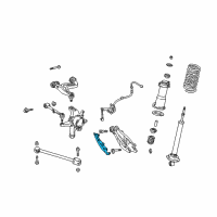 OEM Lexus GS300 Cover, Rear Suspension Arm, RH Diagram - 48737-30010