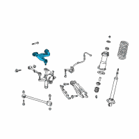 OEM 1998 Lexus GS300 Rear Right Upper Control Arm Assembly Diagram - 48770-30052