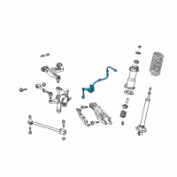 OEM 2001 Lexus GS430 Sensor Sub-Assy, Height Control, Rear Diagram - 89408-30090