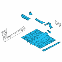 OEM 2017 Ford Transit Connect Front Floor Pan Diagram - DV6Z-1711135-A