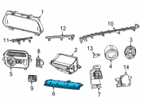 OEM Jeep Grand Wagoneer Climate Control Module Diagram - 68423823AD