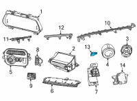 OEM Jeep Lamp-Foot Well Diagram - 68312665AA