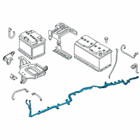 OEM BMW X3 Battery Cable Diagram - 61-12-6-839-825