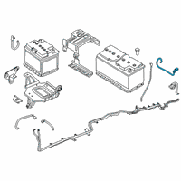 OEM 2018 BMW X3 Positive Battery Cable Diagram - 61-12-6-839-821