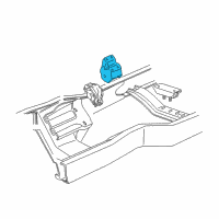 OEM 1991 Ford E-250 Econoline Club Wagon Engine Mount Diagram - D5UZ6030A