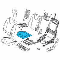 OEM 2018 Ford Focus Seat Cushion Pad Diagram - F1EZ-58632A22-B