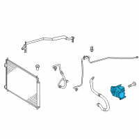 OEM 2014 Toyota Prius C Compressor Diagram - 88370-15010