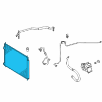 OEM 2019 Toyota Prius C Condenser Diagram - 88460-52170