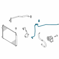 OEM 2018 Toyota Prius C Liquid Line Diagram - 88706-52650