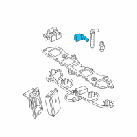 OEM 2013 Chevrolet Camaro Crankshaft Sensor Diagram - 12703627