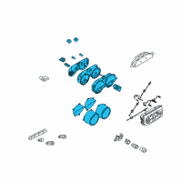 OEM Chevrolet Aveo Cluster Assembly Diagram - 96813790