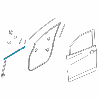 OEM 2017 Nissan Quest Seal Assy-Front Door Inside RH Diagram - 80834-1JA1A