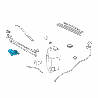 OEM 2013 Toyota Tacoma Wiper Motor Diagram - 85110-04040