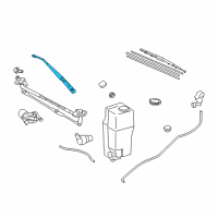 OEM Toyota Tacoma Wiper Arm Diagram - 85211-04030