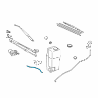 OEM 2013 Toyota Tacoma Washer Hose Diagram - 90068-33086