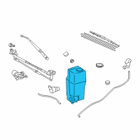 OEM 2010 Toyota Tacoma Reservoir Diagram - 85315-04090