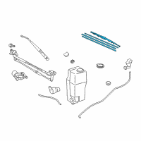 OEM 2003 Toyota Solara Blade Assembly Diagram - 85212-04031