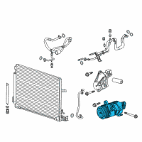 OEM 2016 Cadillac ATS Compressor Diagram - 23192237