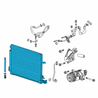 OEM 2016 Chevrolet Camaro Condenser Diagram - 23455461