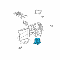 OEM Toyota Sequoia Fan & Motor Diagram - 87103-0C051