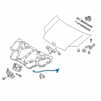 OEM 2010 Ford Transit Connect Support Rod Diagram - 8T1Z-16826-A