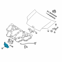 OEM 2010 Ford Transit Connect Latch Diagram - 8T1Z-16700-A